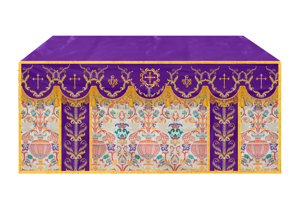 Tapestry Altar Cloth with Liturgical Motif