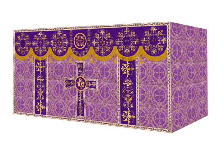 Altar Cloth with Spiritual Motif and Trims