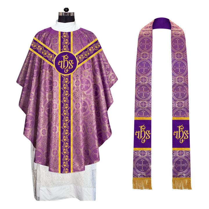 Gothic Chasuble with Grapes Embroidery