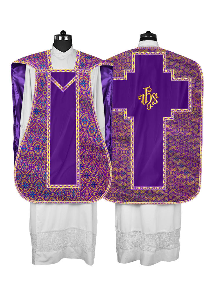 Roman chasuble with Motif and Trims