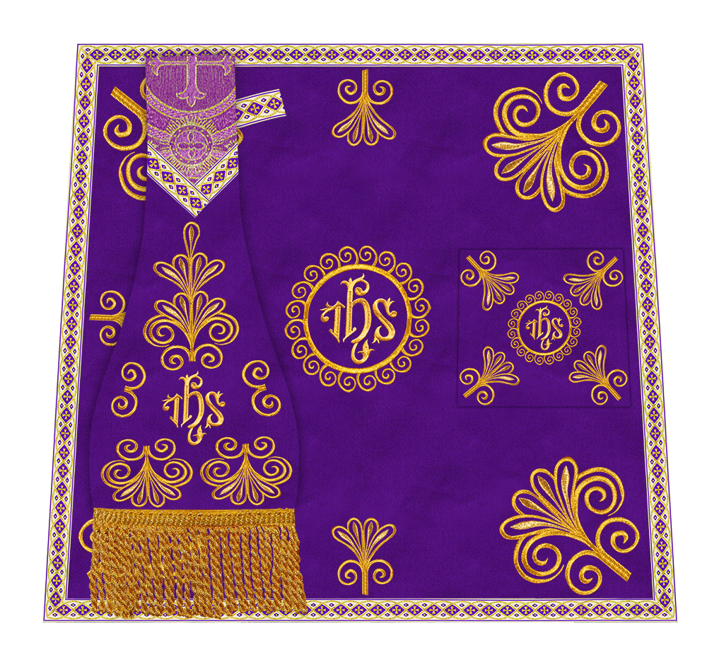 Ornate Embroidery Mass set with Motif