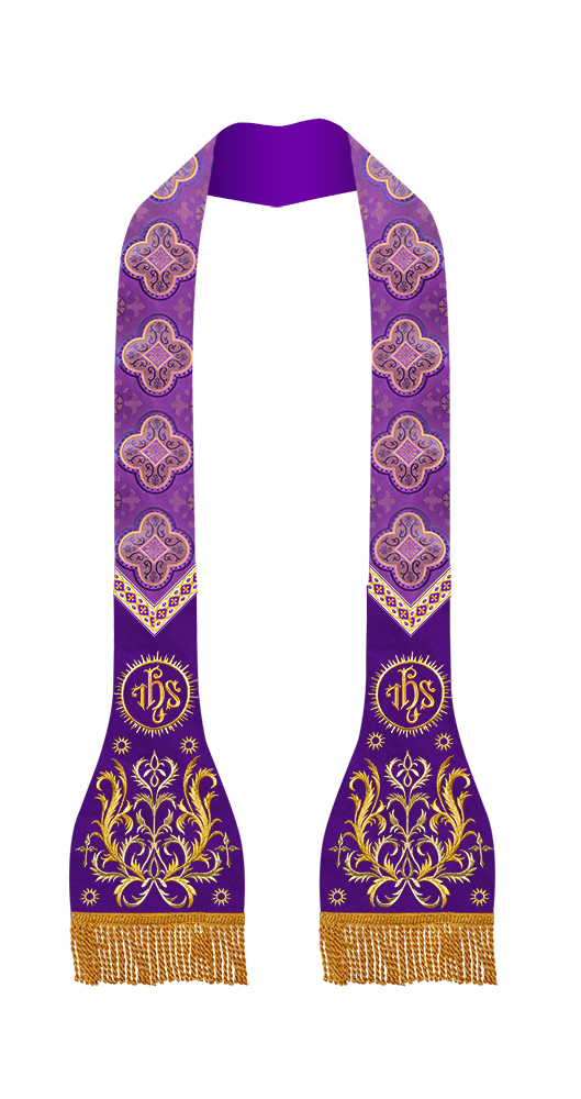 Roman Stole with Braided Embroidery