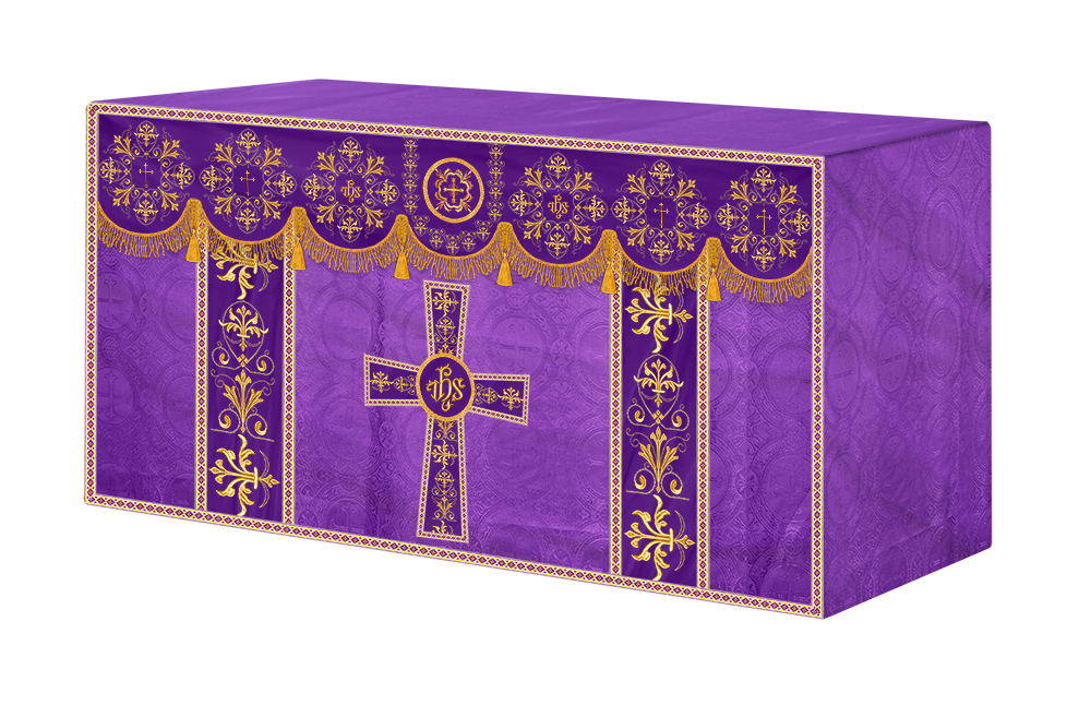 Altar Cloth with Spiritual Motif and Trims