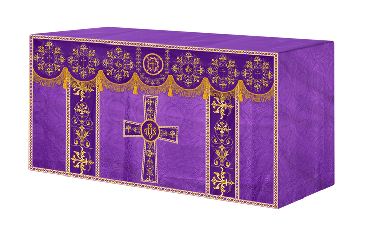 Altar Cloth with Spiritual Motif and Trims