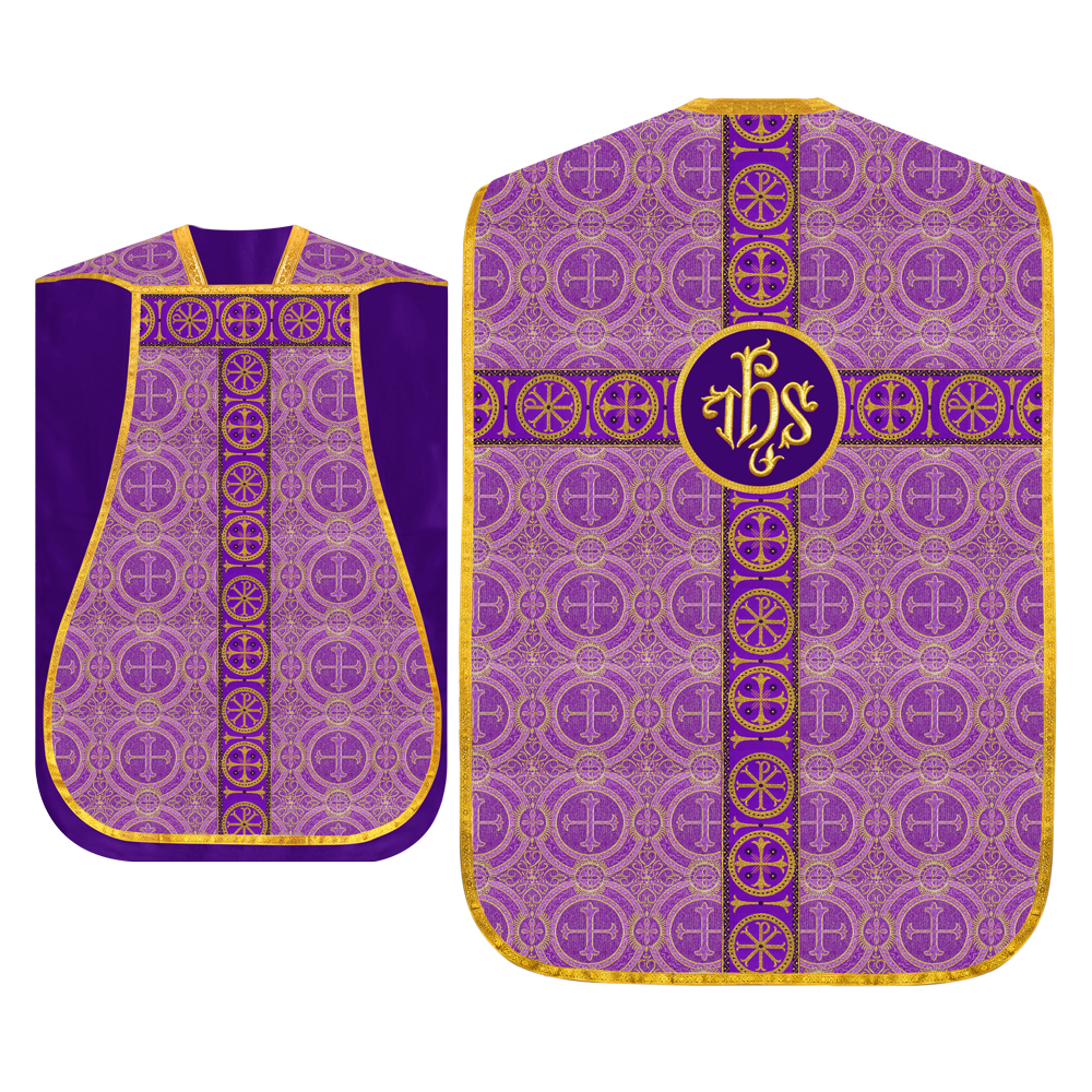 Roman Chasuble with Adorned Orphrey