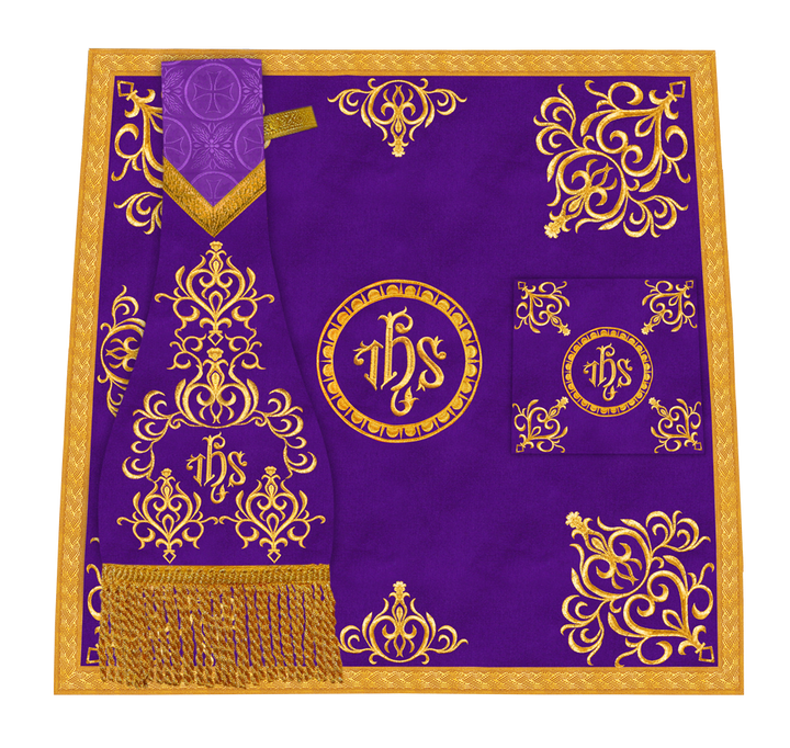 Embroidered Mass Set with Liturgical Motif