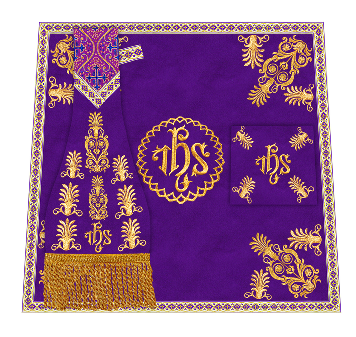 Borromean Chasuble Vestment With Detailed Braids and Trims