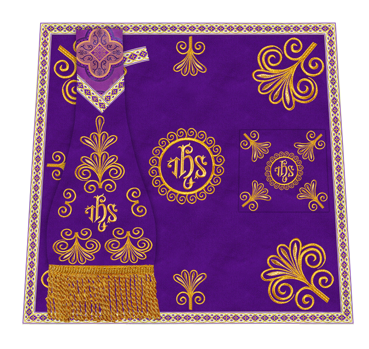 Ornate Embroidery Mass set with Motif