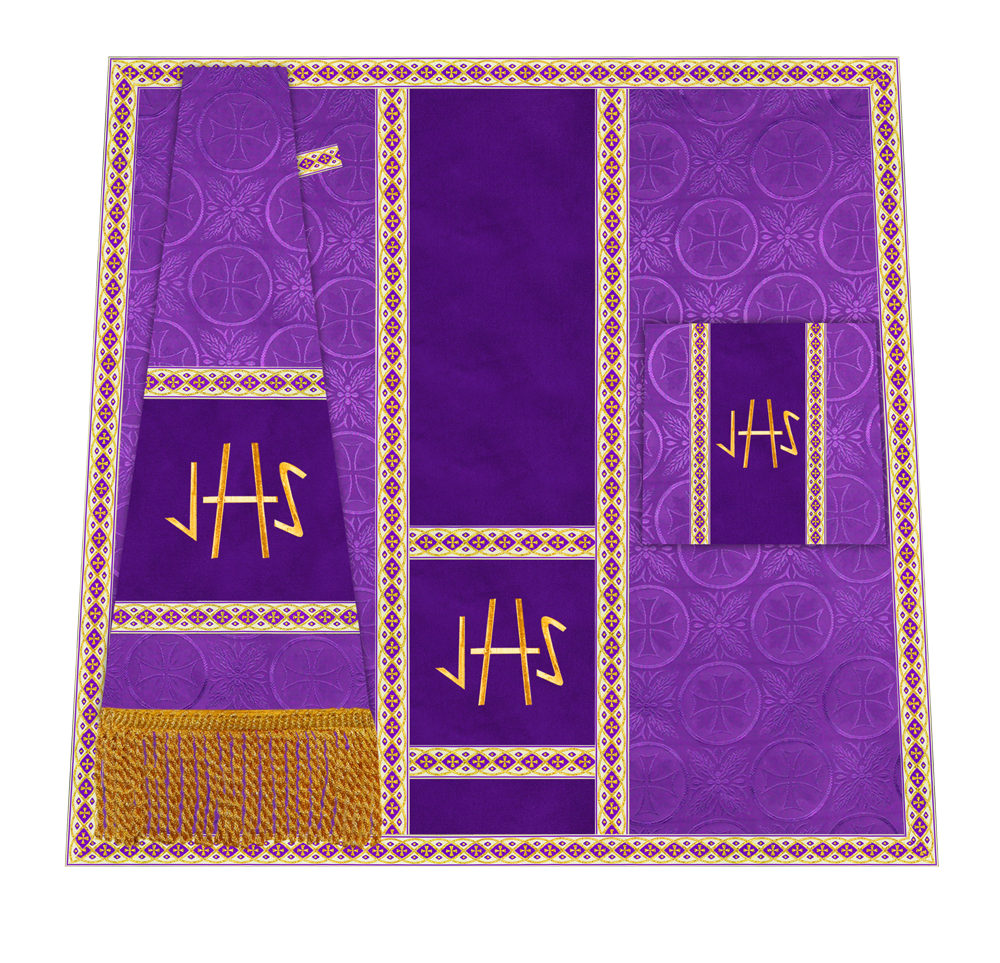 Altar Mass Set with Detailed Motif Embroidery