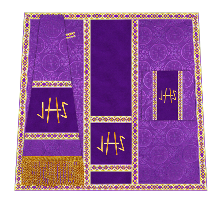 Altar Mass Set with Detailed Motif Embroidery