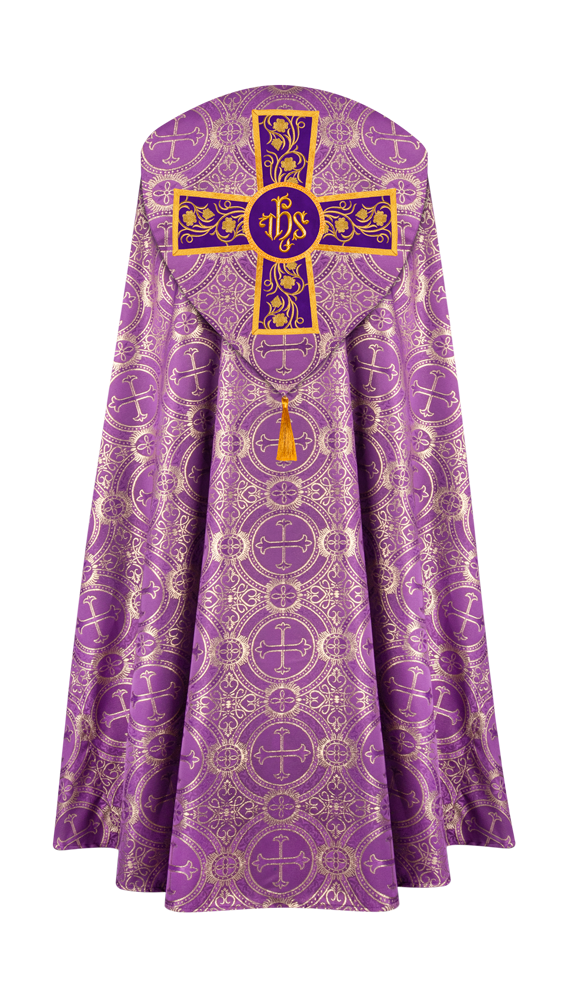 Gothic Cope Vestment with Ornate Embroidery