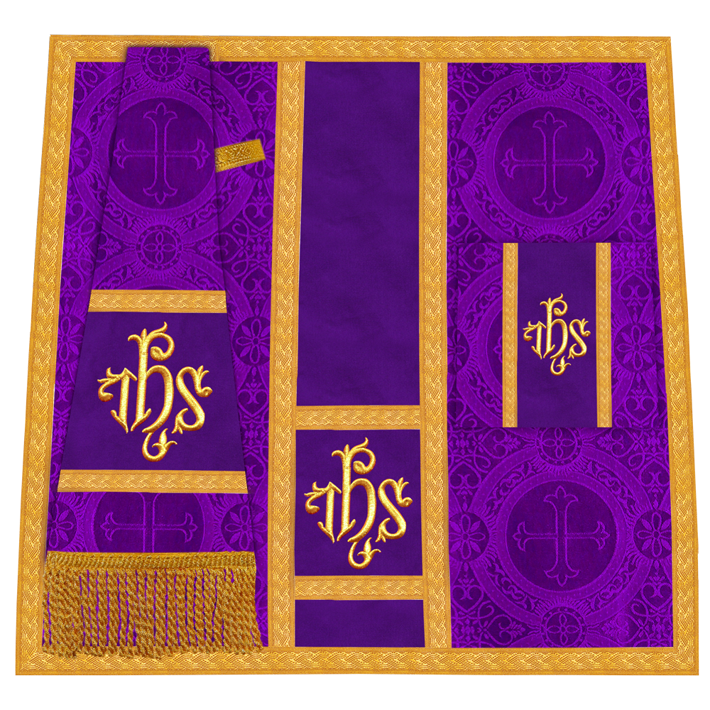 Roman chasuble with Motif and Trims