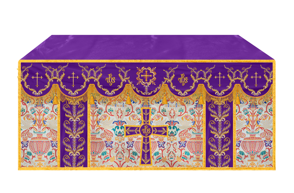 Tapestry Altar Cloth with Liturgical Motif