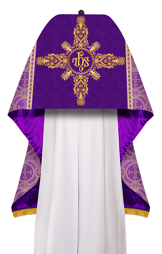 Humeral Veil Vestment with Embroidery and Spiritual Motif