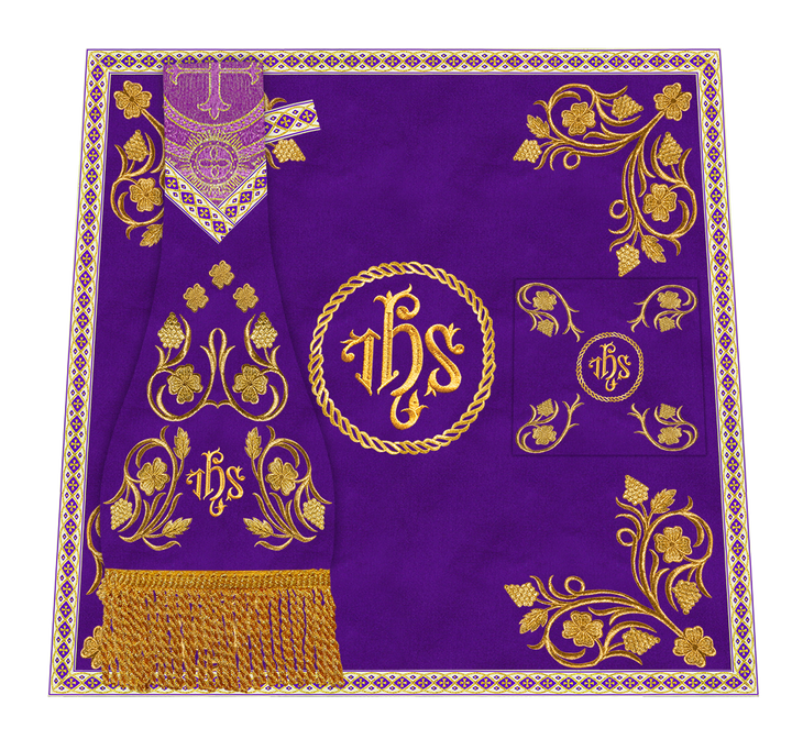 Grapes Embroidery Mass set with Motif