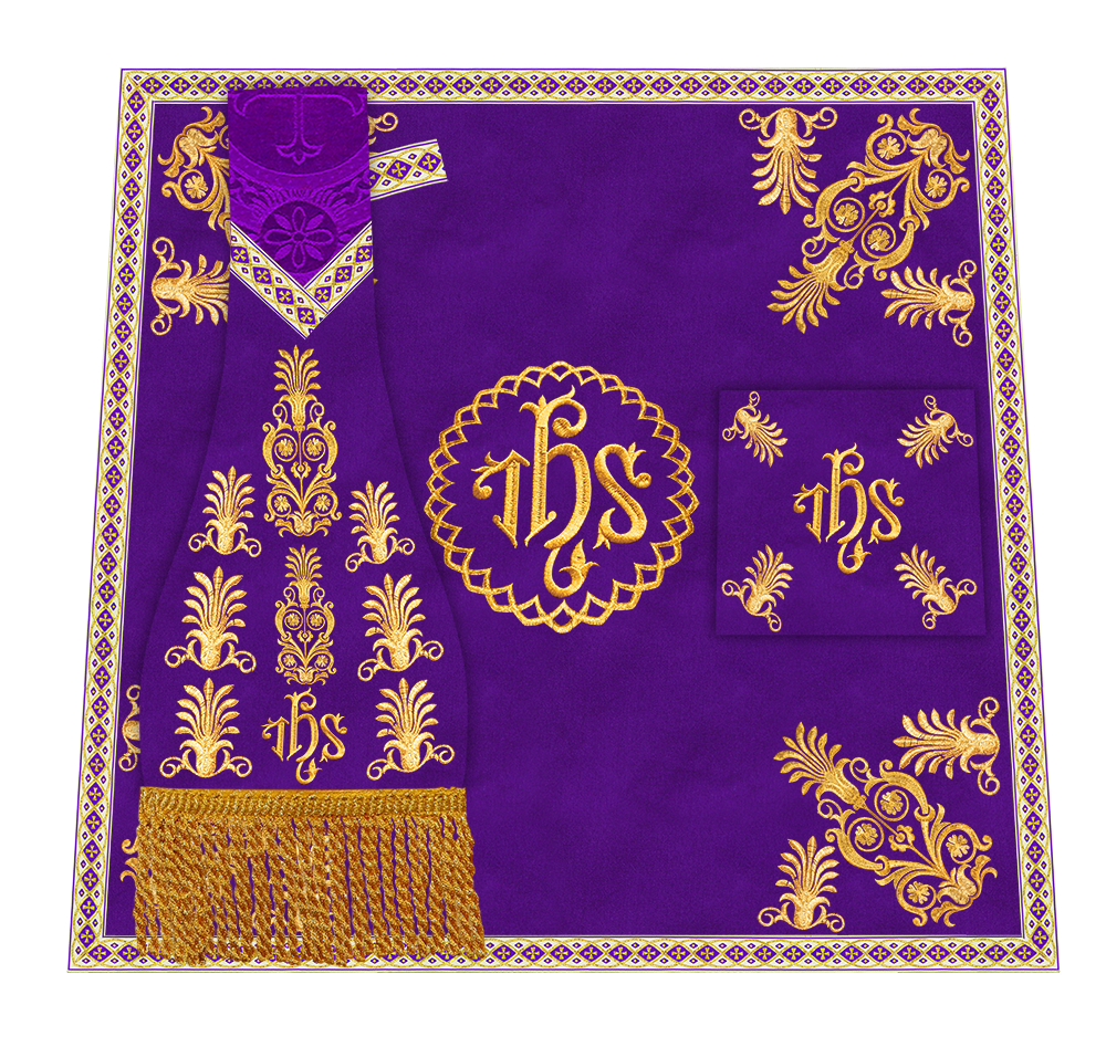 Borromean Chasuble Vestment With Detailed Braids and Trims