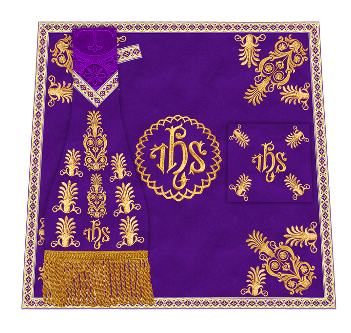 Borromean Chasuble Vestment With Detailed Braids and Trims