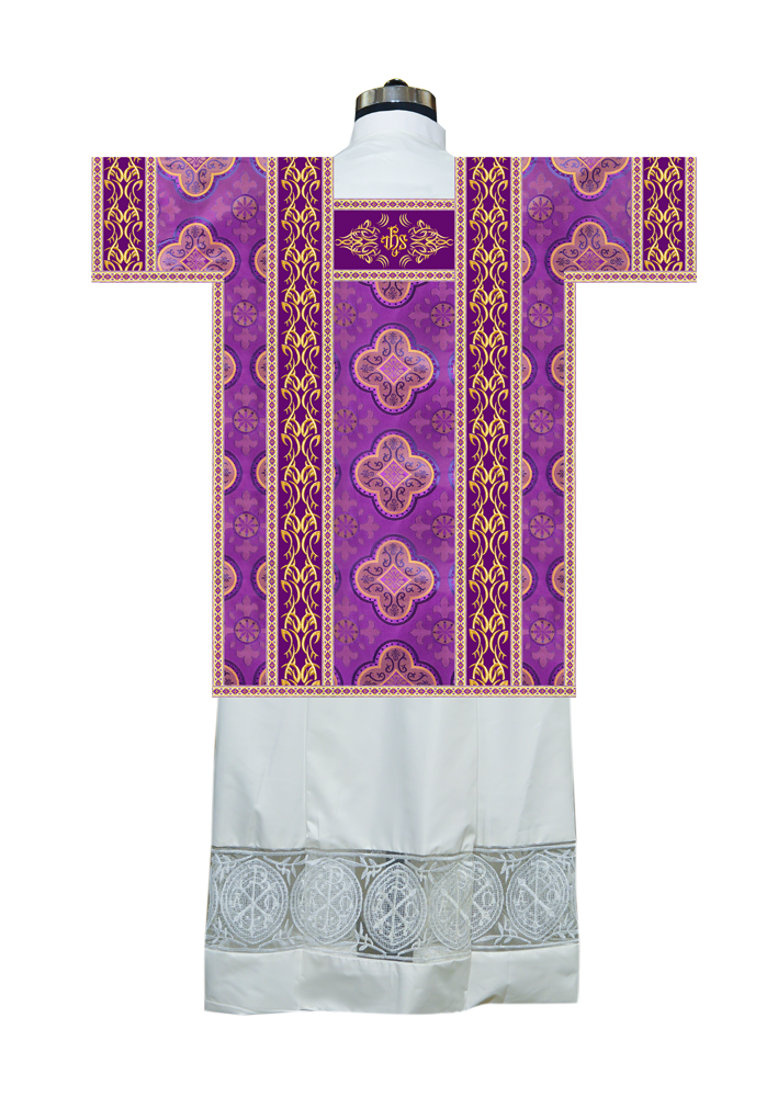 Tunicle Vestment with Embroidered Trims