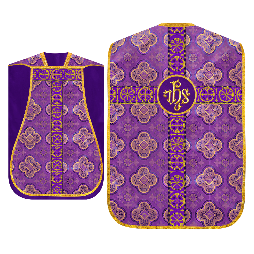 Roman Chasuble with Adorned Orphrey