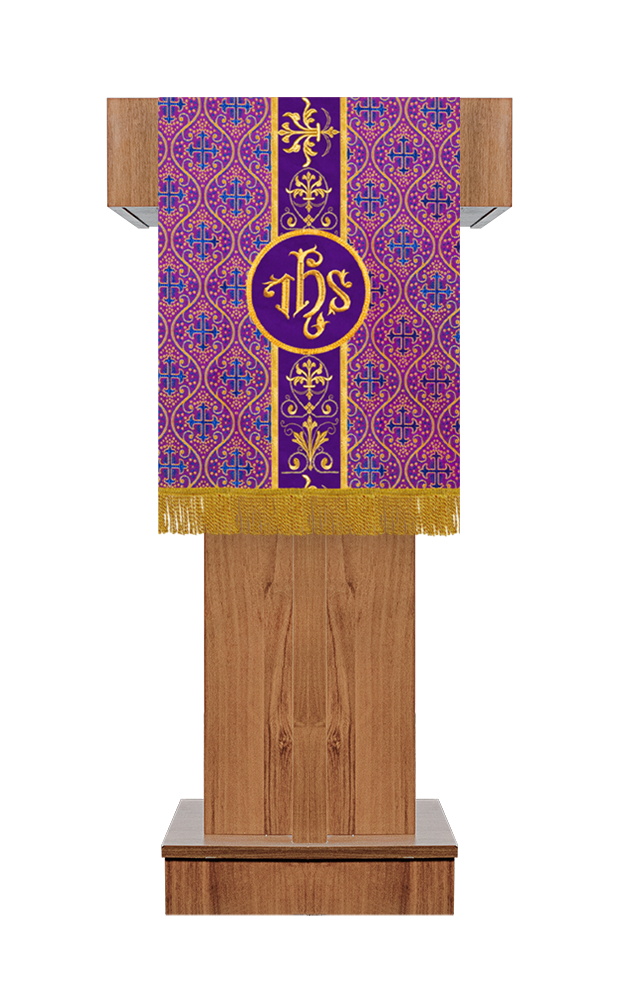 Pulpit/Lectern with Embroidered Trim