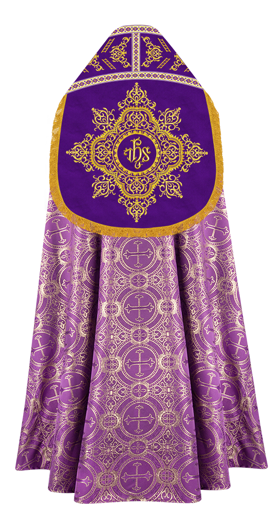 Elegant Roman Cope Vestment with Ornate Embroidery