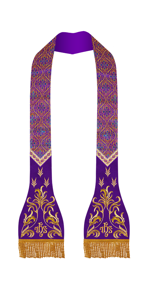 Roman Catholic Stole with Spiritual motif