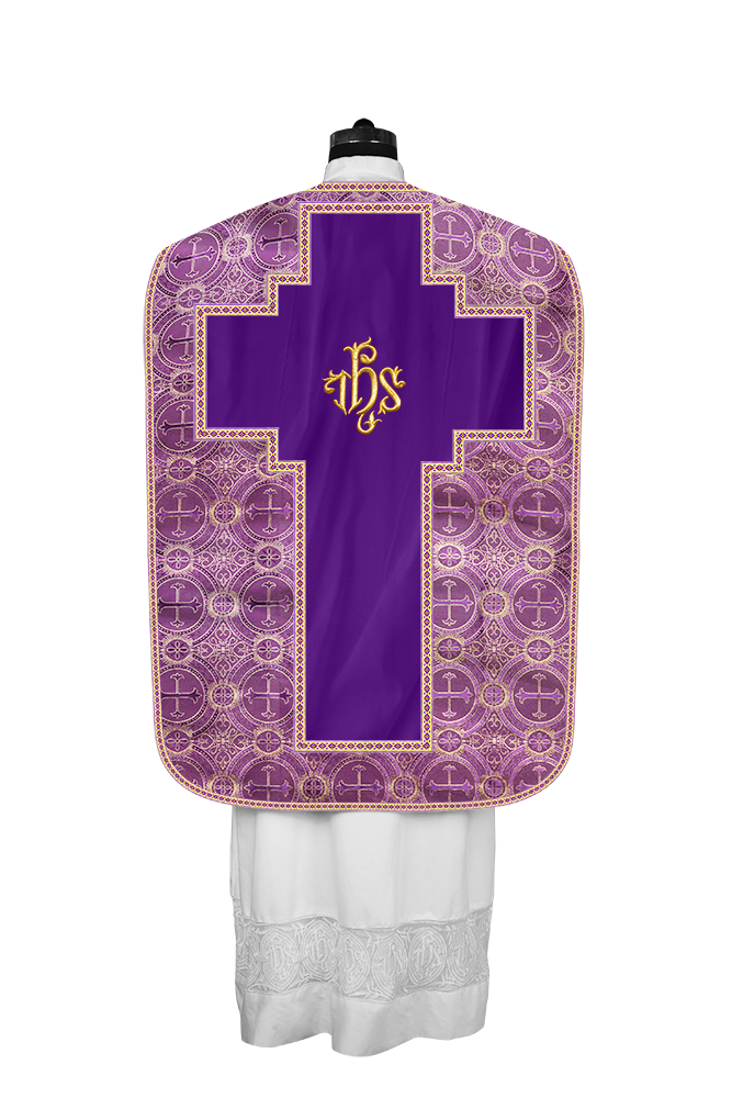Roman chasuble with Motif and Trims