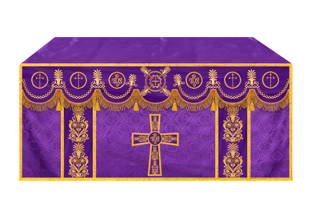 Ornate Embroidered Liturgical Altar Cloth