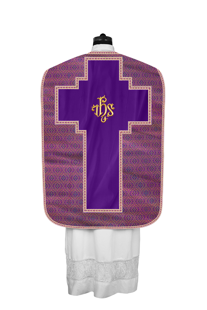 Roman chasuble with Motif and Trims
