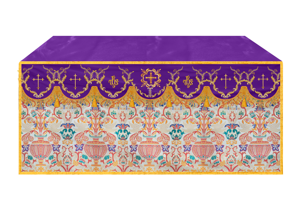 Tapestry Altar Cloth with Liturgical Motif