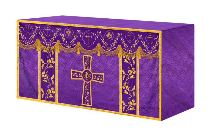 Altar Cloth with Fine Embroidery and Spiritual Motif