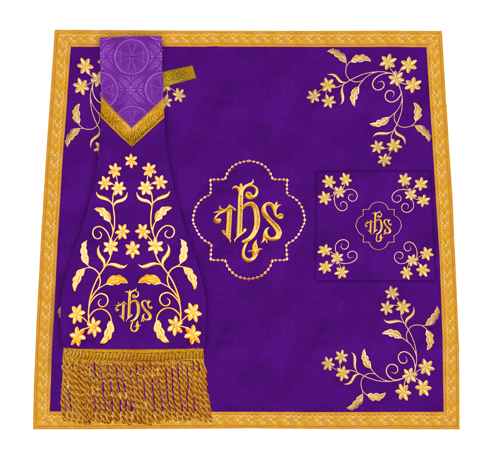 Altar Cloth with Fine Embroidery and Spiritual Motif
