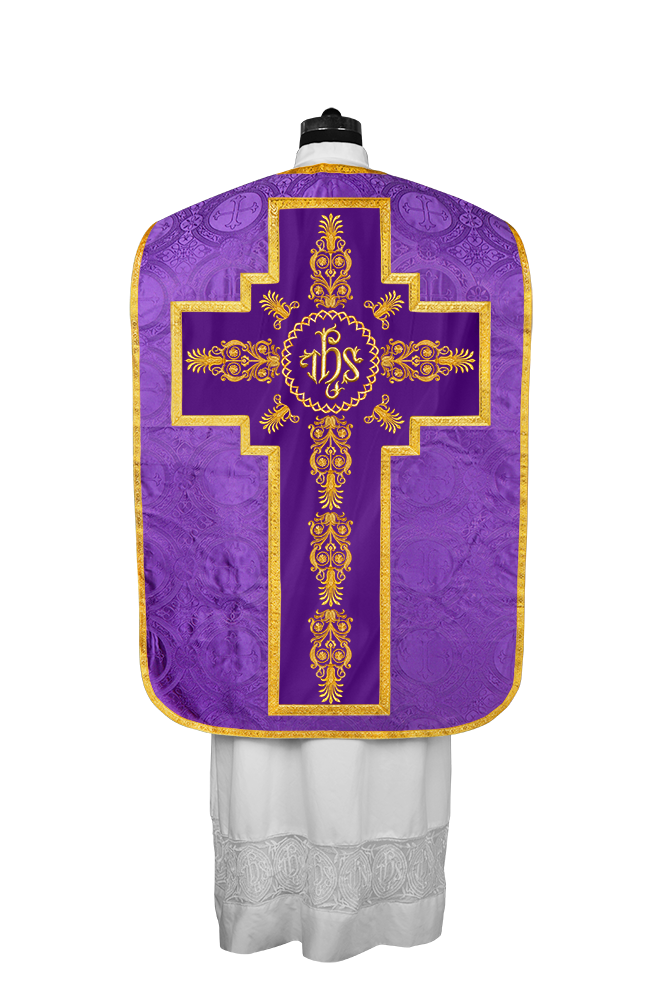 FIDDLEBACK WITH EMBROIDERED ORPHERY