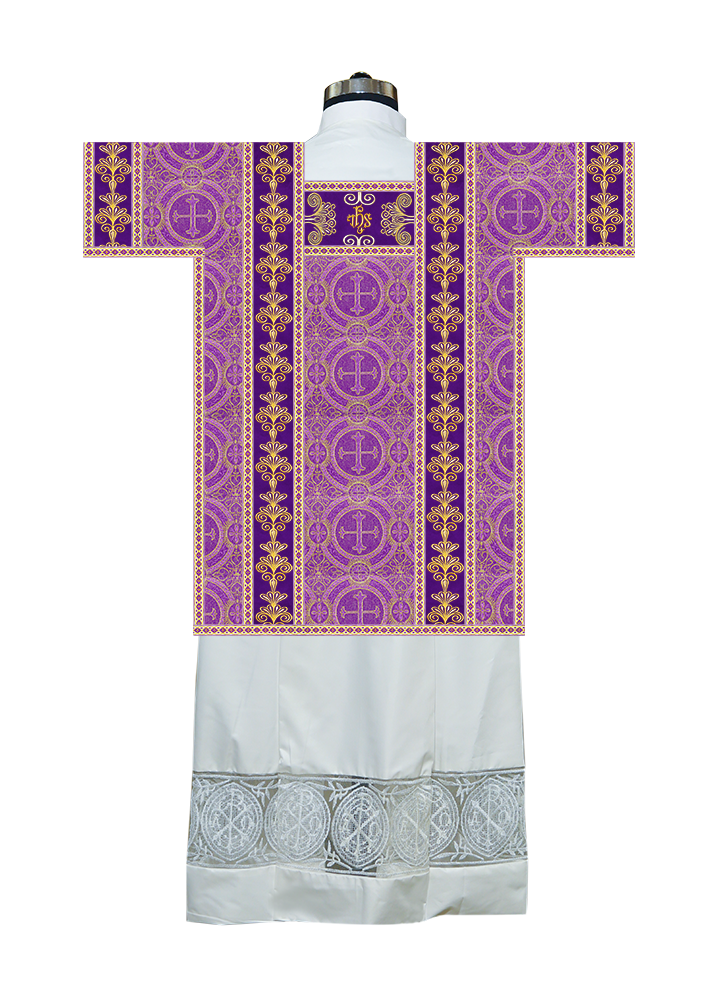 Tunicle Vestment with Motif and Trims