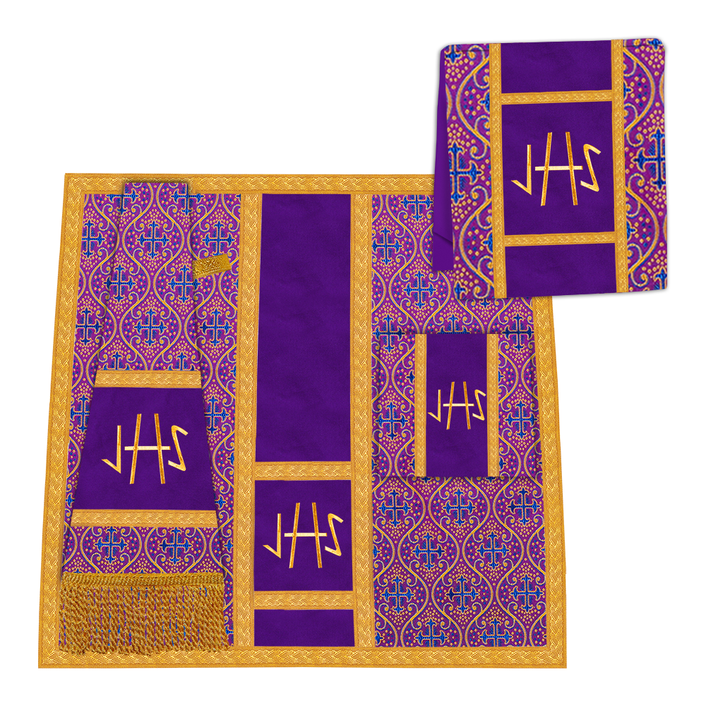 Gothic Chasuble with Cross Braided Trims