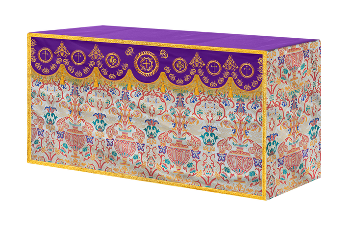 Tapestry Altar Cloth with Embroidered Orphrey