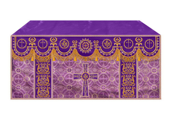 Communion Table Cloth with Embroidered Trims