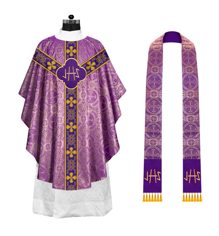 Gothic Chasuble with Motif and Trims