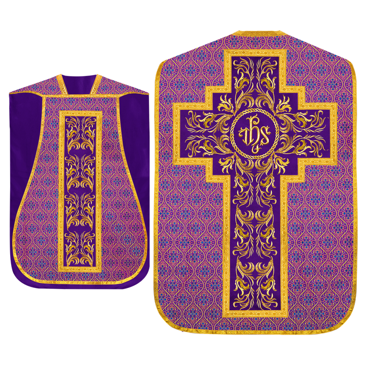 Set of Four Liturgical Roman Chasuble Vestment