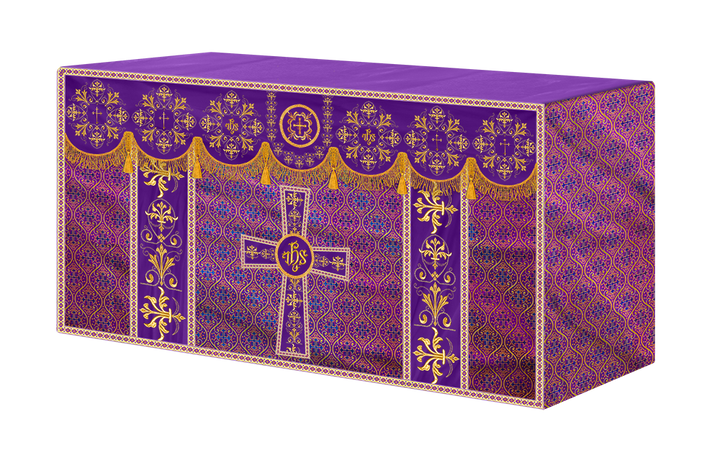 Altar Cloth with Spiritual Motif and Trims