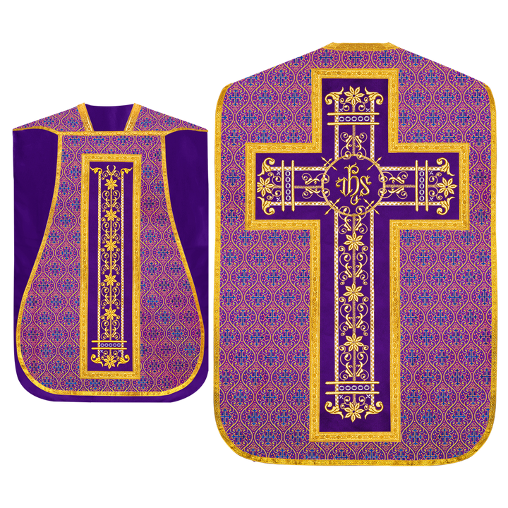 Set of Four Catholic Fiddleback Vestments