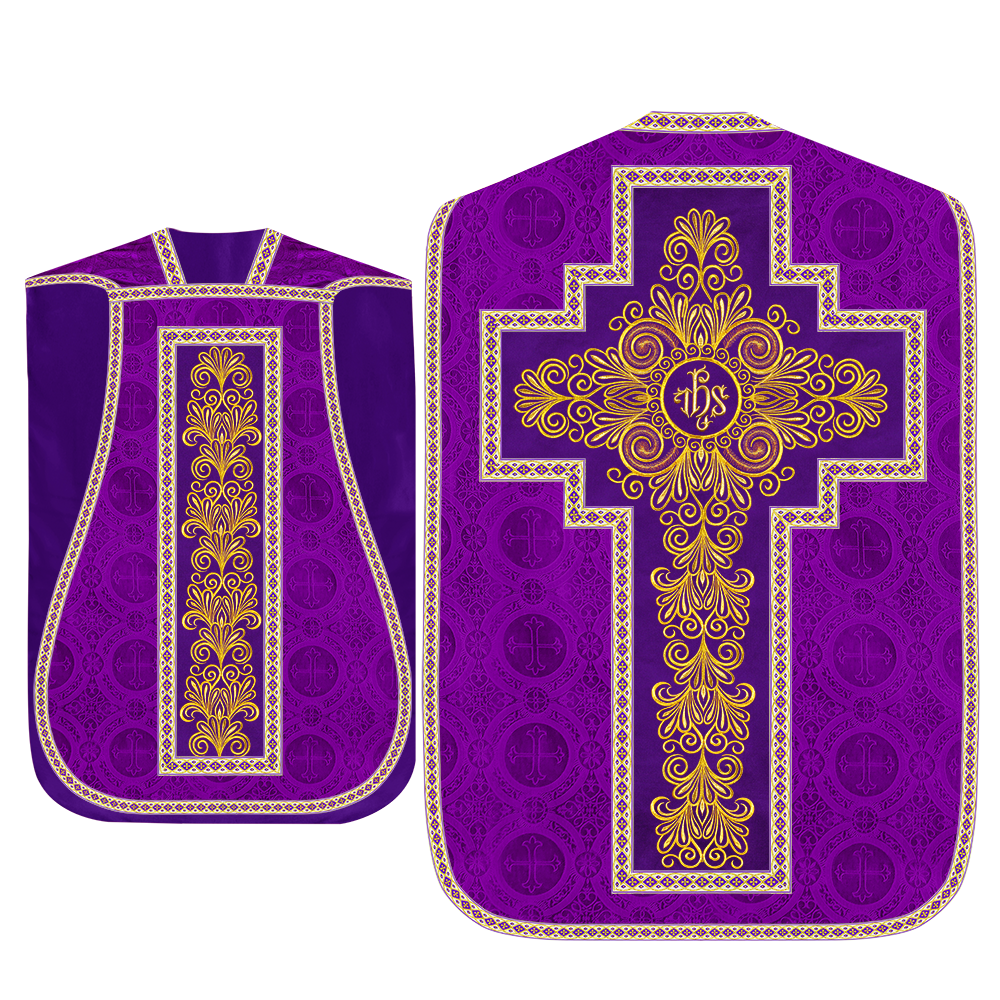 Set of Four Roman Chasuble Vestments