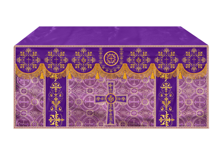 Altar Cloth with Spiritual Motif and Trims