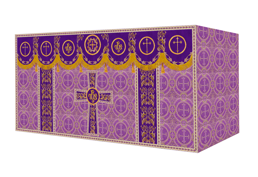 Altar Cloth with Liturgical Motif and Trims