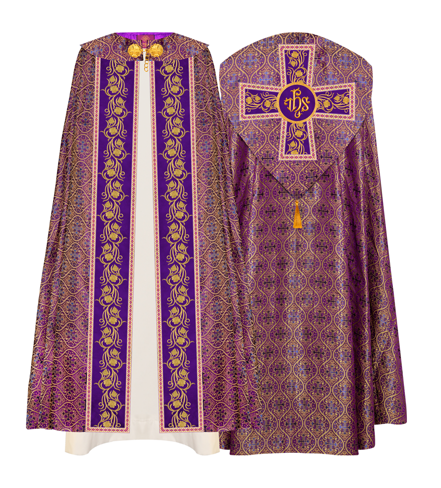 Gothic Cope Enhanced With Grapes Embroidery