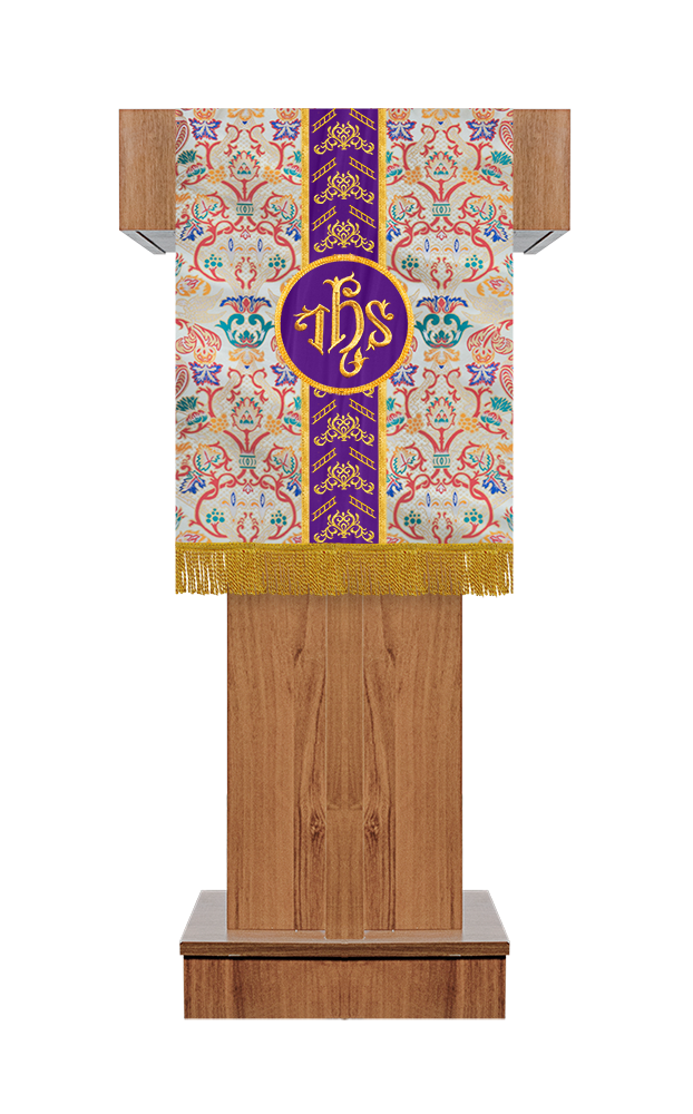 Tapestry Pulpit/Lectern with Woven Braids