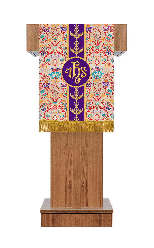 Tapestry Pulpit/Lectern Liturgical Embroidered Motif