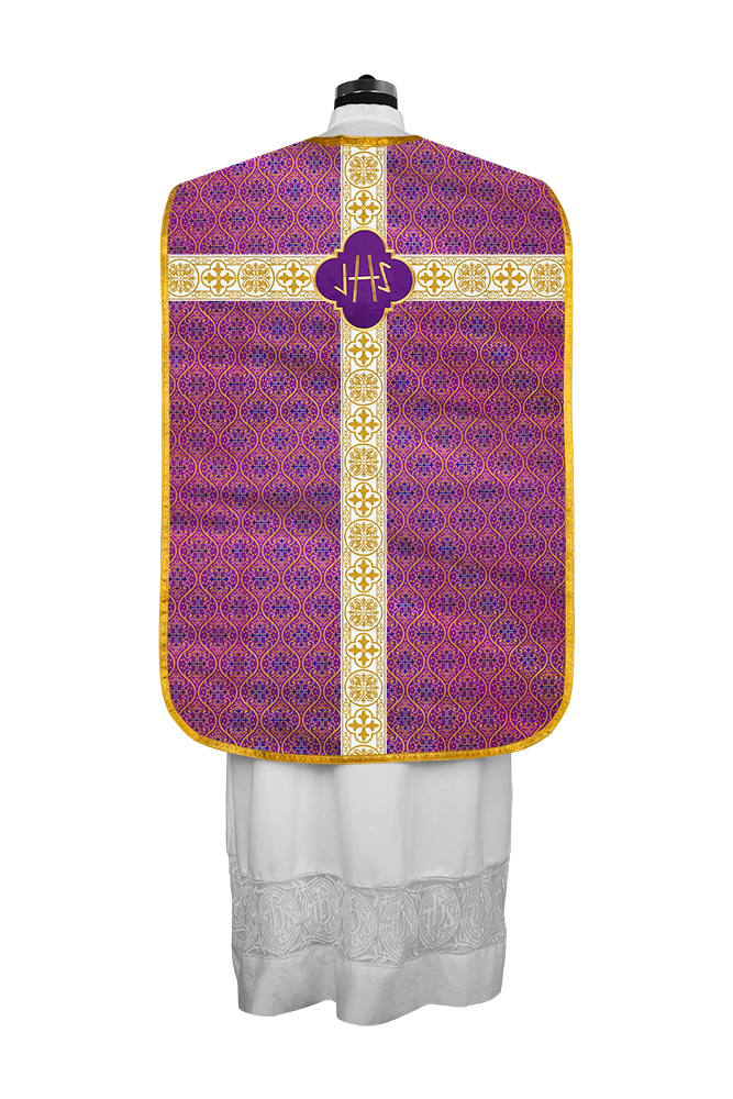 Vestimentas con espalda de violín con motivo y cruz Orphrey