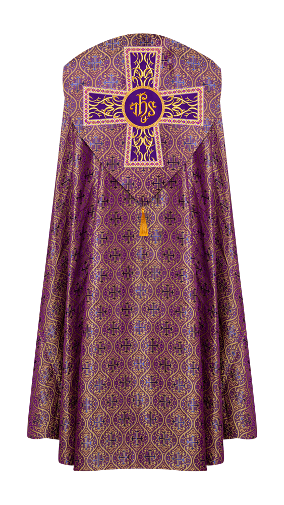 Gothic Cope Vestments With Liturgical Embroidery and Trims