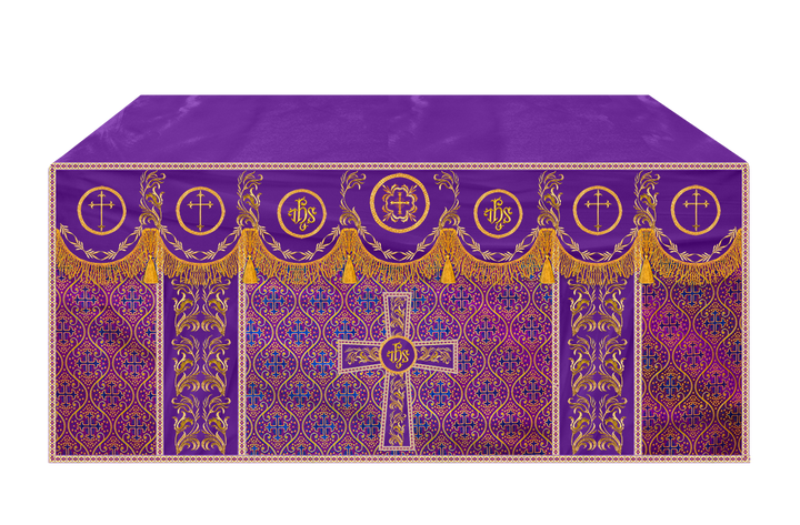 Altar Cloth with Liturgical Motif and Trims